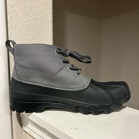 Men’s Sperry  Brewster Waterproof Low Duck Boot Grey Black size 8 - Picture 5 of 9